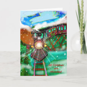 Autismus Wohltätigkeit Weihnachtskarte Feiertagskarte