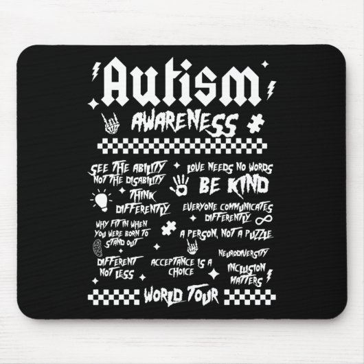 Autismus World Tour Mousepad (Vorne)