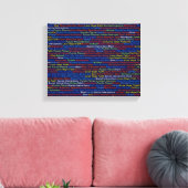 Autismus Wrapped Canvas (Glanz) Leinwanddruck (Insitu (Wohnzimmer))