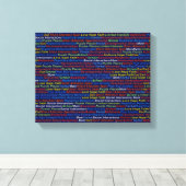 Autismus Wrapped Canvas (Glanz) Leinwanddruck (Insitu (Holzboden))