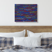 Autismus Wrapped Canvas (Glanz) Leinwanddruck (Insitu (Schlafzimmer))