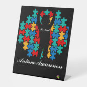 Autismus-Zeichen   Sockelschild (Vorderseite)