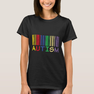 Autismus Zitat Autismus farbenfrohe Barcode-Unters T-Shirt