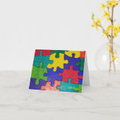 Autismusanmerkungskarte Karte (Gelbe Blume)