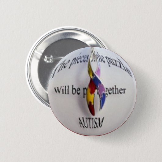 Autismusbewusstsein Button (Vorne & Hinten)