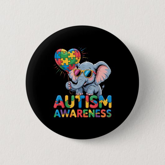 Autismusbewusstsein Button (Vorderseite)