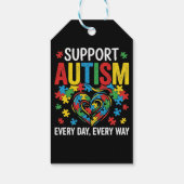 Autismusbewusstsein Geschenkanhänger (Rückseite)