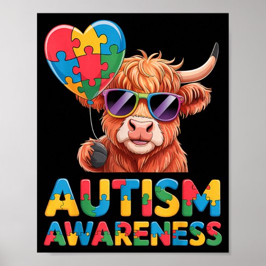 Autismusbewusstsein poster (Vorne)