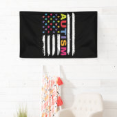 AUTISMUSBEWUSSTSEIN PUZZLE FLAG BANNER (Insitu)