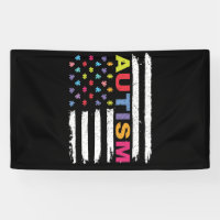 AUTISMUSBEWUSSTSEIN PUZZLE FLAG