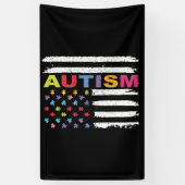 AUTISMUSBEWUSSTSEIN PUZZLE FLAG BANNER (Vertikal)