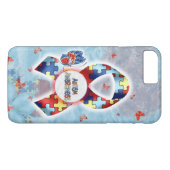 Autismusbewusstseinsfall Case-Mate iPhone Hülle (Rückseite (Horizontal))
