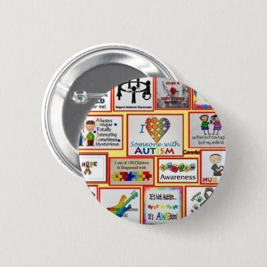 Autismusknopf Button (Vorne & Hinten)