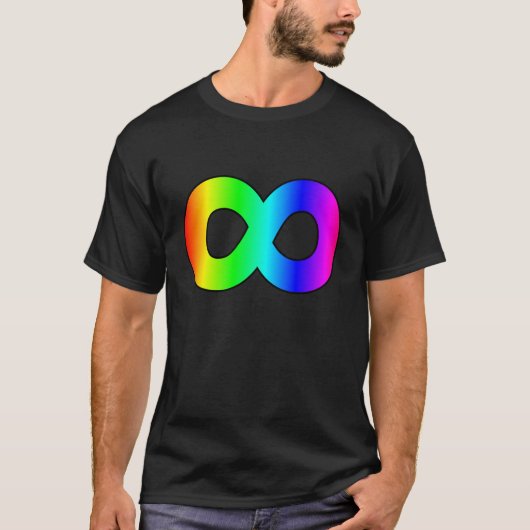 Autismusregenbogenunendlichkeit T-Shirt (Vorderseite)