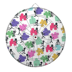 Autisten Dartscheibe