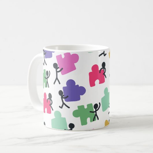 Autisten Kaffeetasse (Vorderseite Links)