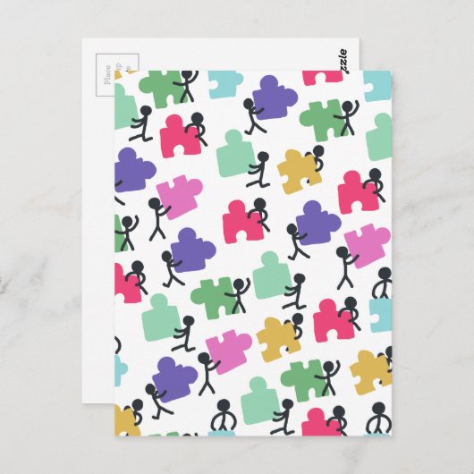 Autisten Postkarte (Vorne/Hinten)