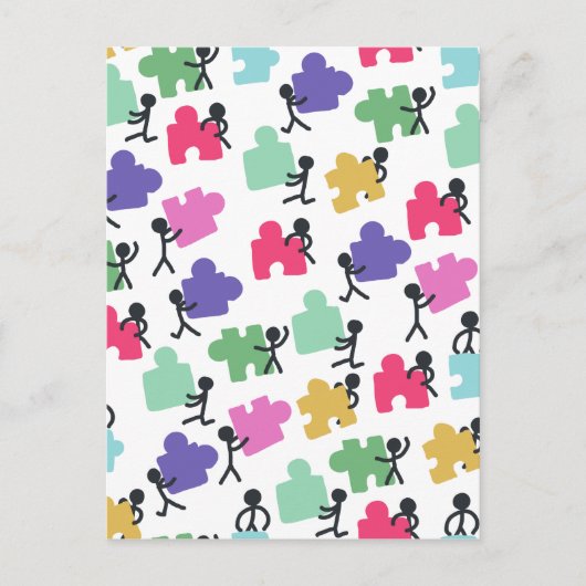 Autisten Postkarte (Vorderseite)