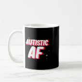 Autistic Af _ Autismus Awareness Kaffeetasse (Links)
