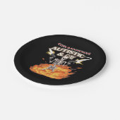 Autistic and Gay Skeleton Funny Autismus Bewusstse Pappteller (Schrägansicht)