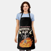 Autistic and Gay Skeleton Funny Autismus Bewusstse Schürze (Getragen)