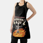 Autistic and Gay Skeleton Funny Autismus Bewusstse Schürze (InSitu)