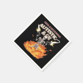 Autistic and Gay Skeleton Funny Autismus Bewusstse Serviette (Ecke)