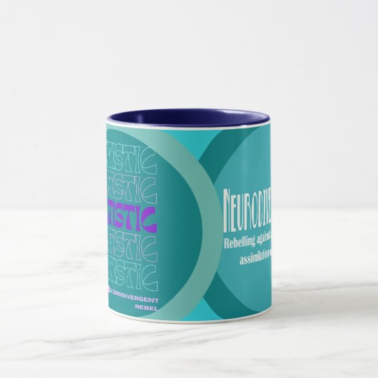 Autistic Aquamarin Coffee Tasse (Zentrum)