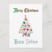 Autistic Christmas Postcard Postkarte (Vorderseite)