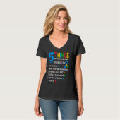 Autistic Daughter Autism Awareness Support Mom Dad T-Shirt (Vorderseite Vollansicht)