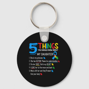 Autistic Daughter Autismus Awareness Support Mama  Schlüsselanhänger