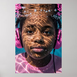 Autistic Girl Sensory Journey Awareness Poster