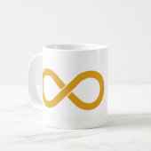Autistic Gold Infinity Tasse (Vorderseite Links)