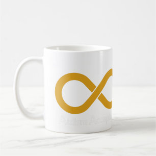 Autistic Gold Infinity Tasse