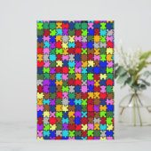 Autistic Jigsaw Briefpapier (Stehend Vorderseite)
