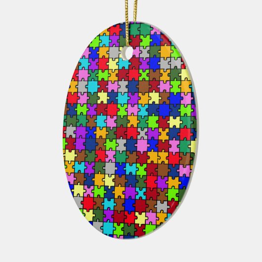Autistic Jigsaw Keramikornament (Links)