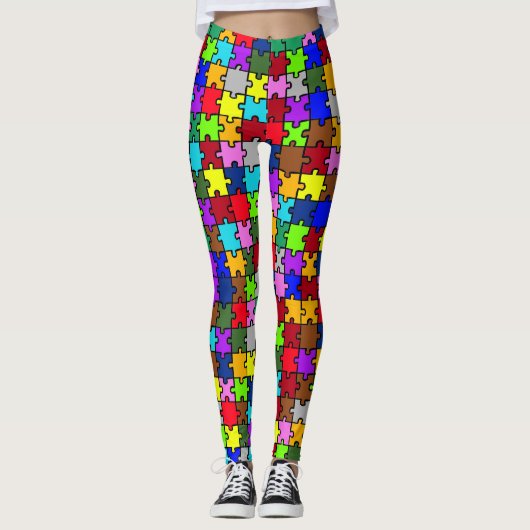 Autistic Jigsaw Leggings (Vorderseite)