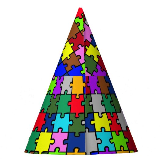 Autistic Jigsaw Partyhütchen (Rückseite)
