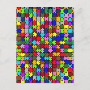 Autistic Jigsaw Postkarte