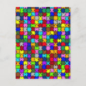Autistic Jigsaw Postkarte (Vorderseite)