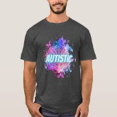 Autistic Paint Spritzer Brain Shirt (Vorderseite)