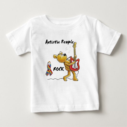 Autistic People Rock Baby T-shirt (Vorderseite)
