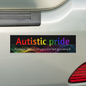 Autistic Pride Autoaufkleber 3 "x11" (Auf Auto)