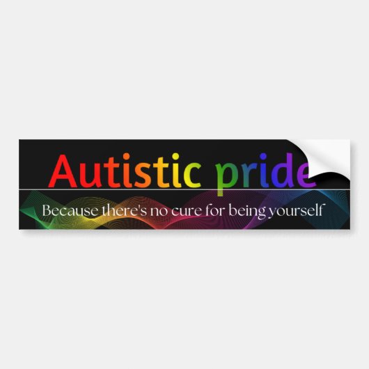 Autistic Pride Autoaufkleber 3 "x11" (Vorne)