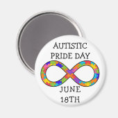 Autistic Pride Day 18. Juni Magnet (Vorderseite/Rückseite)