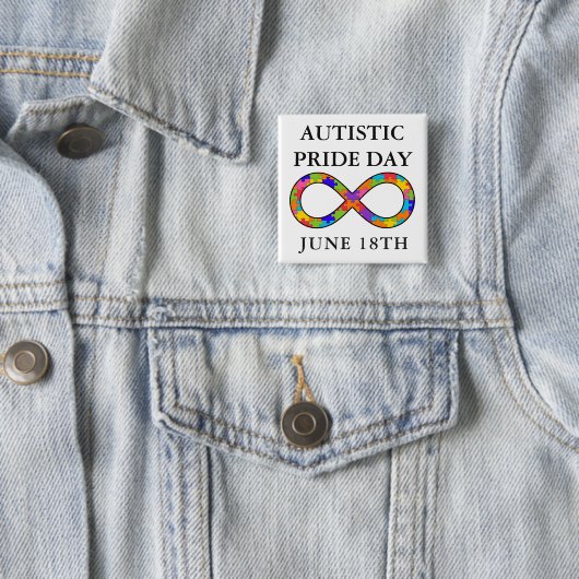 Autistic Pride Day 18. Juni Sensibilisierungsknöpf Button (Beispiel)