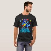 Autistic Pride Day Dinosaur TRex Choose Kindness m T-Shirt (Vorne ganz)