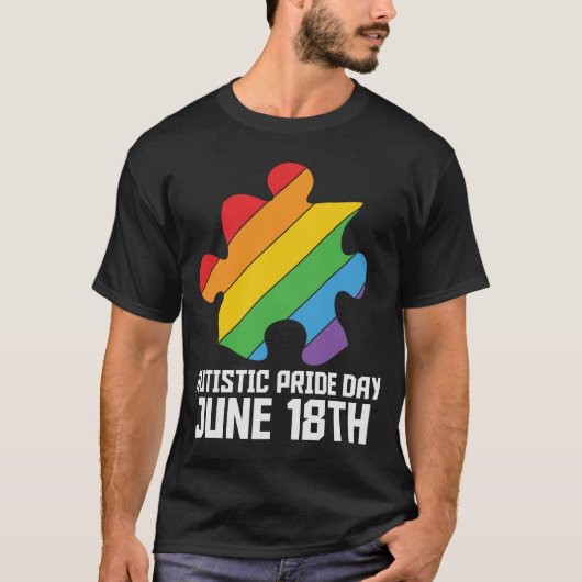 Autistic pride day T-Shirt (Vorderseite)