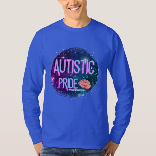 Autistic Pride Space Brain Shirt (Vorderseite)