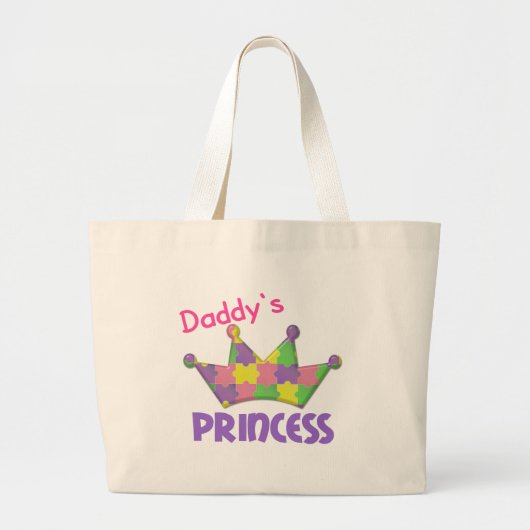 Autistic Princess 3 AUTISM Jumbo Stoffbeutel (Vorne)